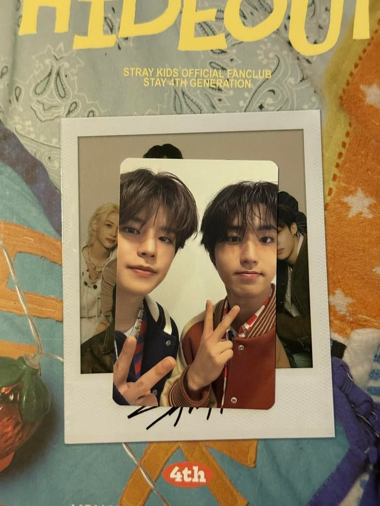 Stray Kids Han & Seungmin photo card stay hideout, Ophalen of Verzenden, Zo goed als nieuw, Foto of Kaart