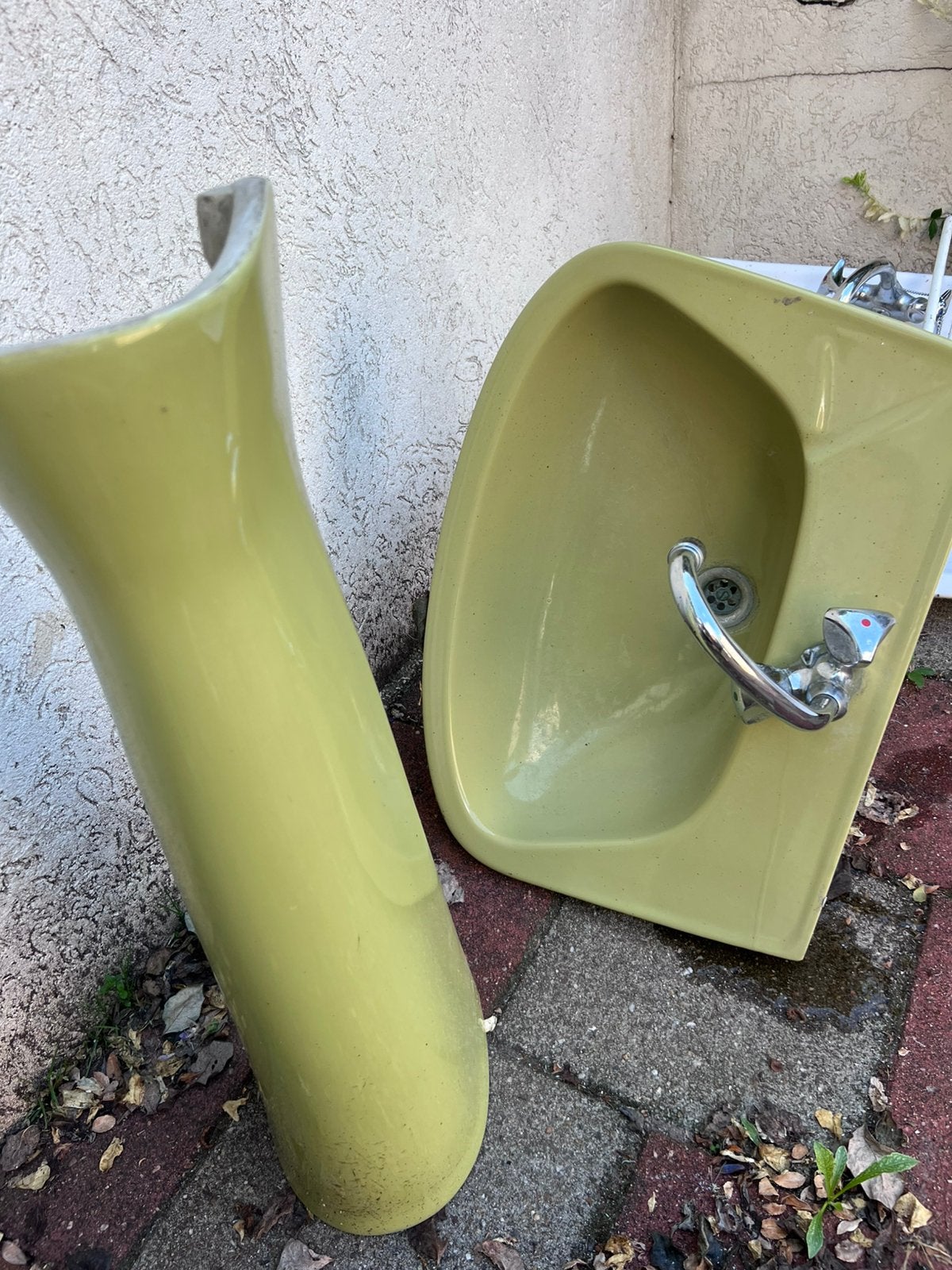 Vintage wasbak, Doe-het-zelf en Verbouw, Sanitair, Ophalen, Gebruikt, Steen, Wastafel