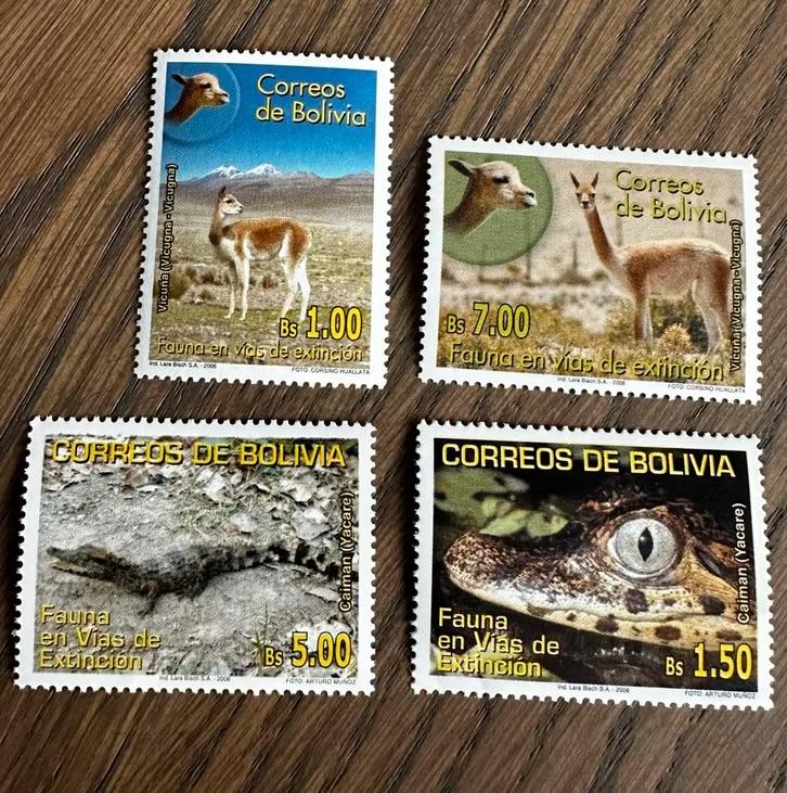 Bolivia 2006 dieren postzegels postfris, Ophalen of Verzenden, Postfris