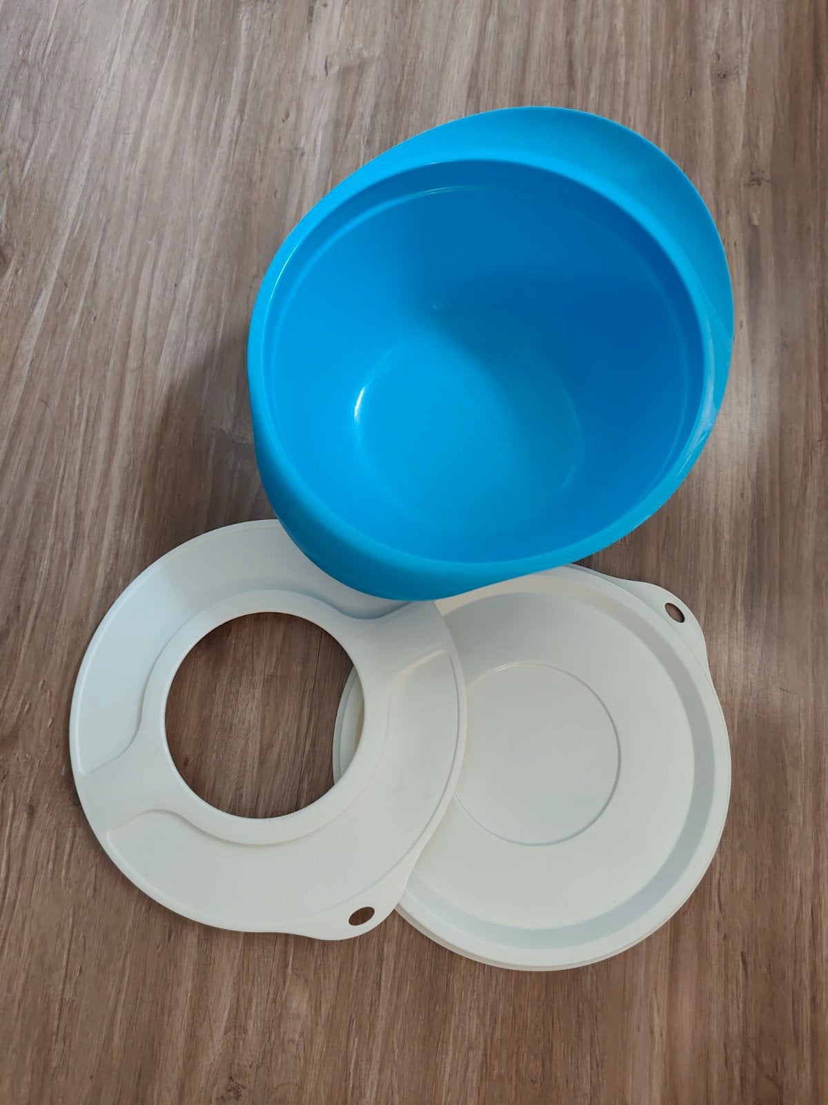 Tupperware beslagkom 3,5L, Gebruikt, Blauw, Ophalen of Verzenden, Bak of Kom