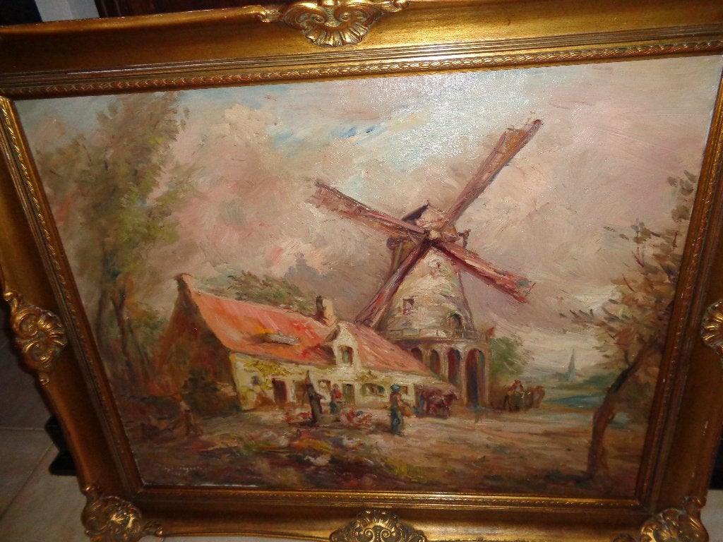 J.v.d.Veegaete(1886)-Gesigneerd & gedateerd -Zie ARTO, PIRON, Antiek en Kunst, Ophalen, Bijzondere lijst, Doek