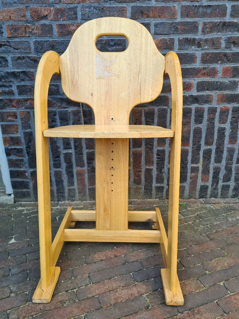 Houten kinderstoel, Ophalen, Gebruikt, Overige typen, Afneembaar eetblad