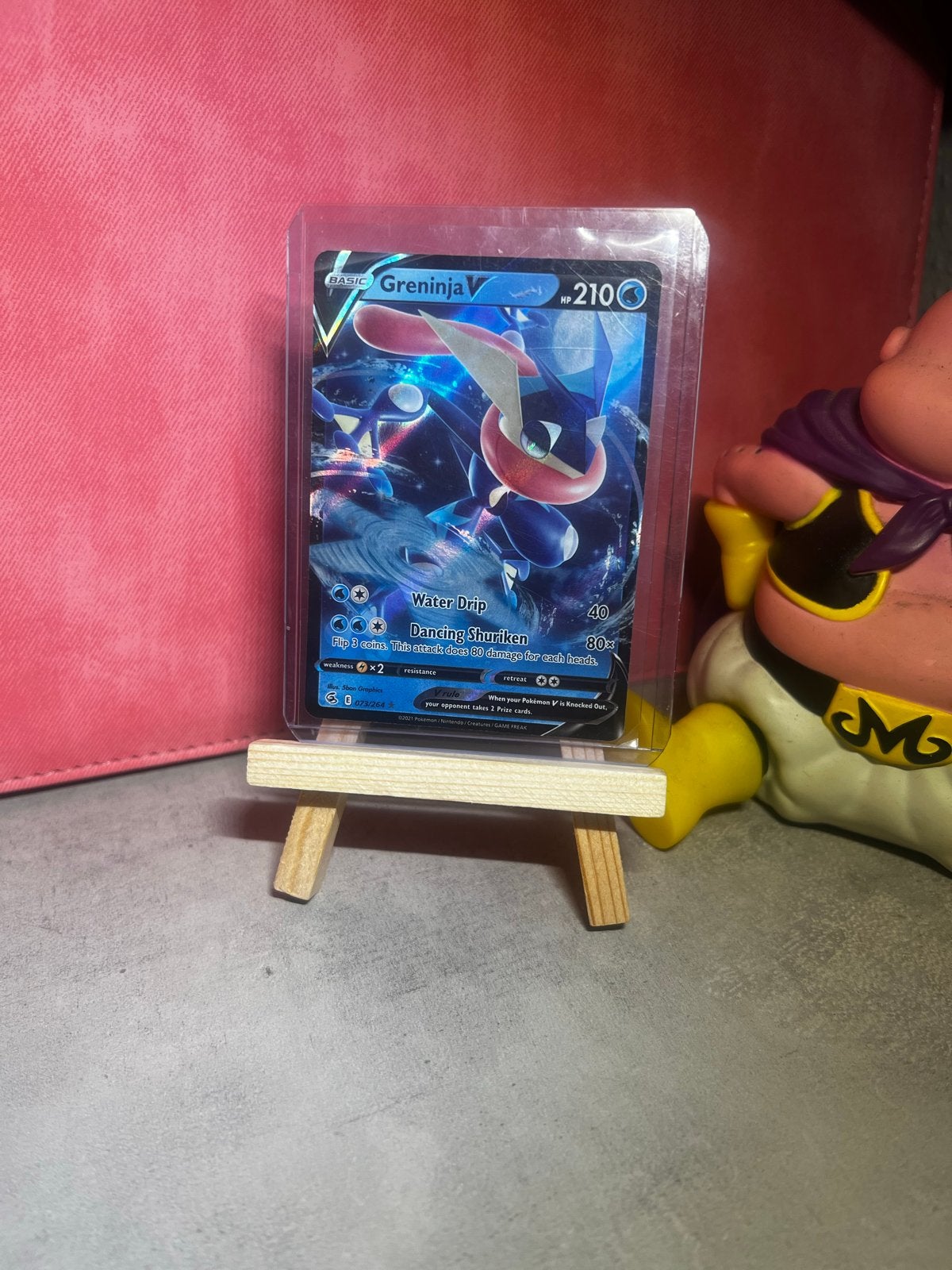 Greninja V 073 Pokemon kaart, Ophalen, Zo goed als nieuw, Losse kaart