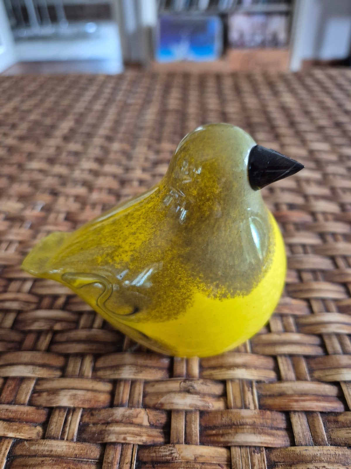 AS Glass Huutajarvi Gele Glazen Vogel, Ophalen of Verzenden, Zo goed als nieuw, Modern, Glas