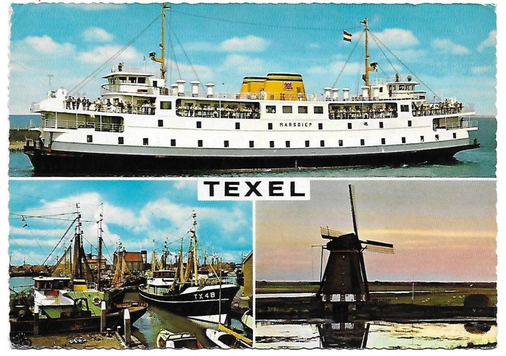 Texel Gelopen Ansichtkaart ( 870 ), Ophalen of Verzenden, 1980 tot heden, Gelopen, Waddeneilanden