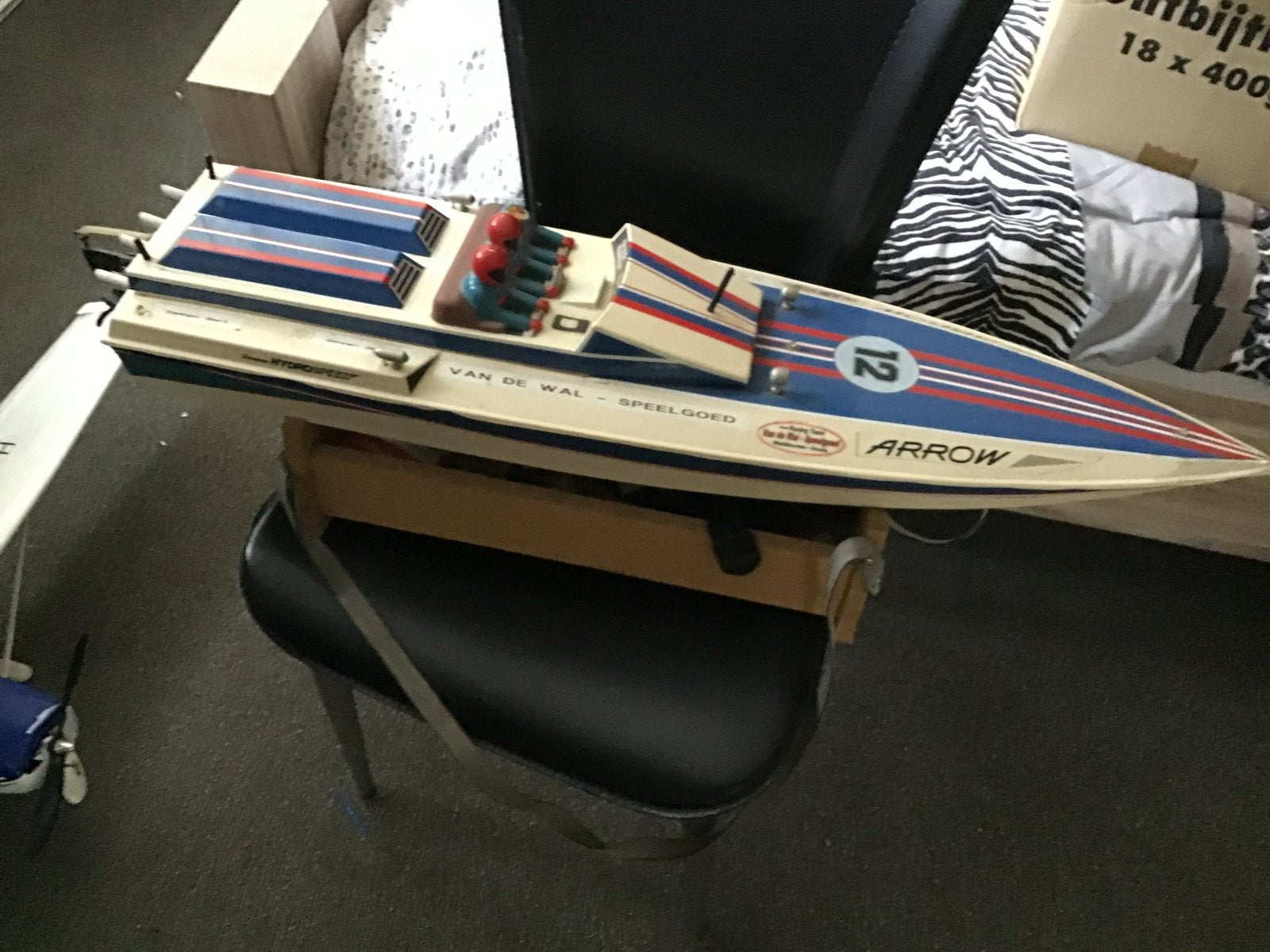 Vintage RC Speedboot 'Arrow' - Graupner, Ophalen, Zo goed als nieuw, Groter dan 1:32, Overige merken