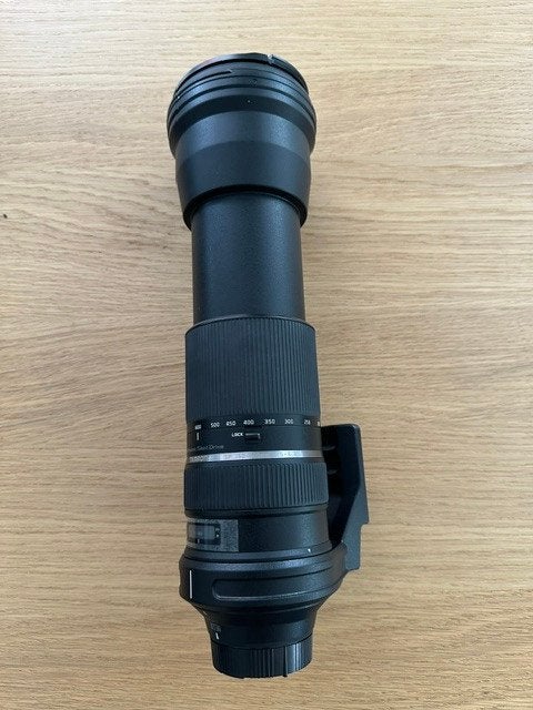 Tamron 150-600mm F/5.0-6.3 SP USD 95 Di Nikon+UV Filter 95MM, Audio, Tv en Foto, Ophalen, Gebruikt, Zonnekap, Telelens