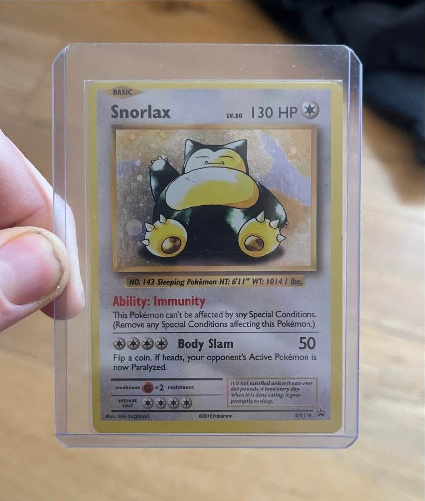 Snorlax Pokémon Kaart - XY179 Promo, Hobby en Vrije tijd, Verzamelkaartspellen | Pokémon, Ophalen of Verzenden, Zo goed als nieuw
