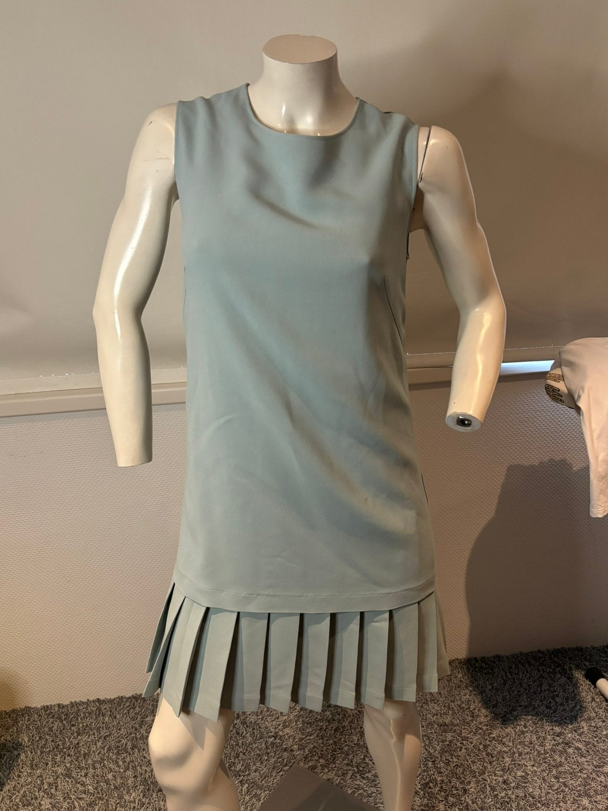 Ermonno scervino jurkje met plooitjes rok it 42 nl 38, Maat 38/40 (M), Blauw, Ophalen of Verzenden, Zo goed als nieuw