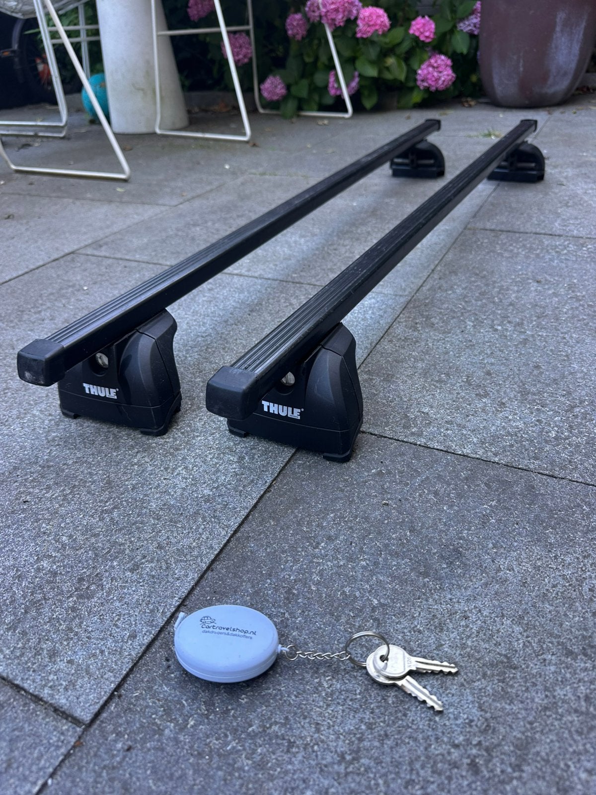 Thule dakdragers Audi A4 Avant 08-16/16- Flushrails, Ophalen, Gebruikt