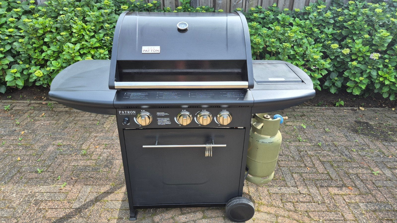 Patton Gasbbq met 3 branders en zijbrander, Ophalen, Gebruikt, Patton