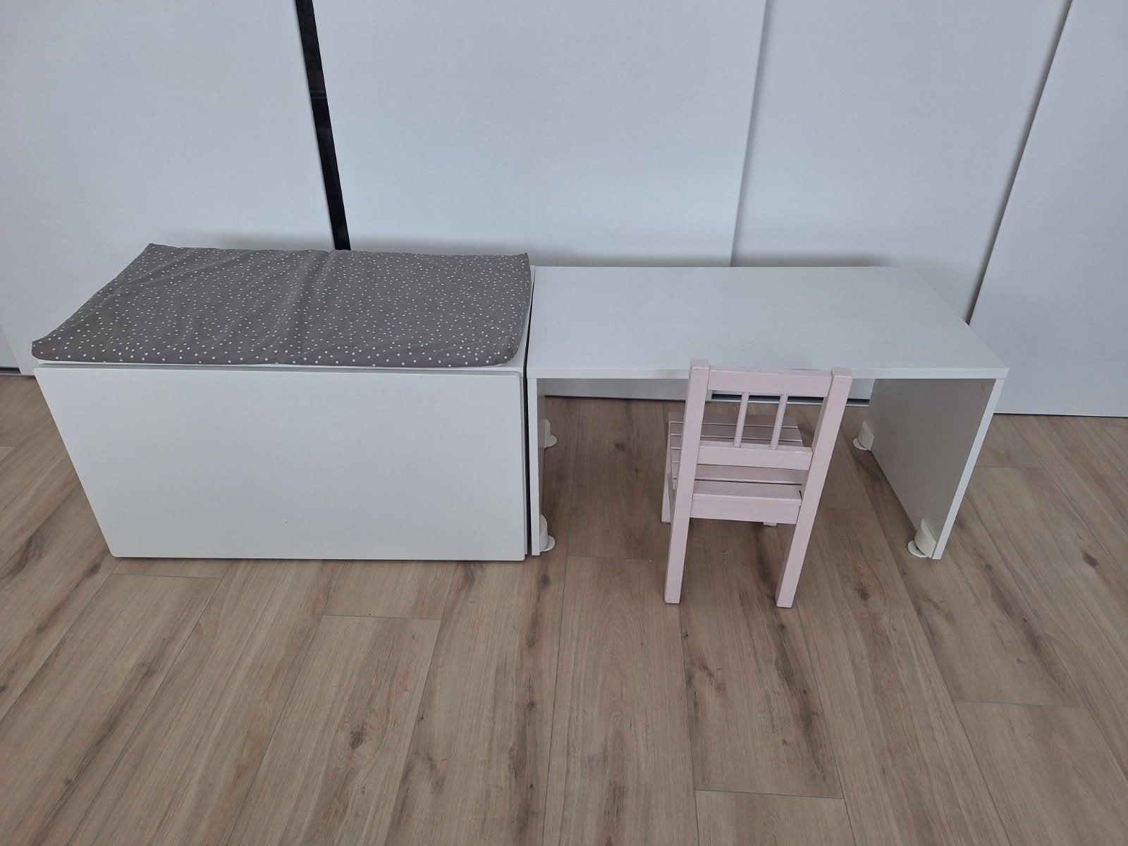 IKEA Kinderbureau met opbergruimte en stoeltje, Ophalen, Gebruikt, Tafel(s) en Stoel(en)