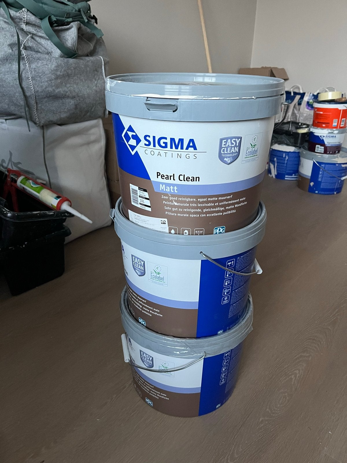 Sigma Pearl Clean Matt - Farrow and Ball 2008 Dimity, Ophalen, Overige kleuren, 10 tot 15 liter, Verf