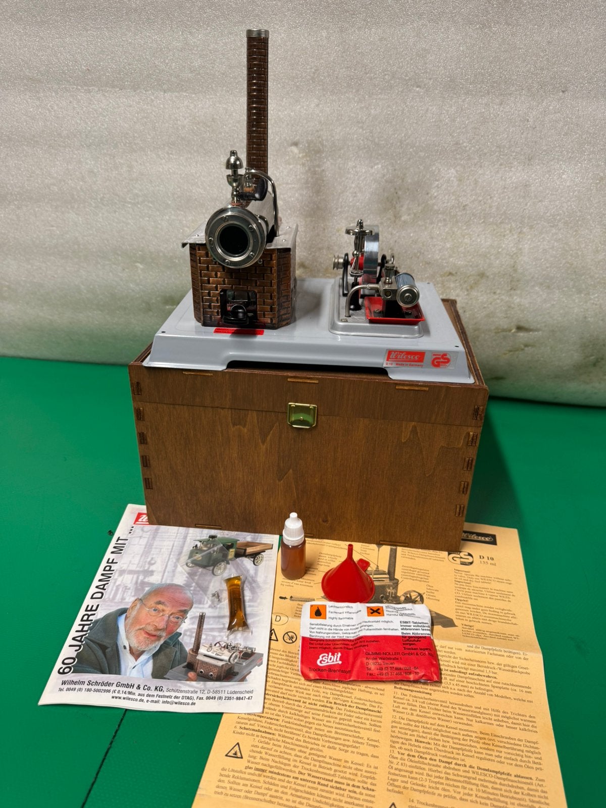 Stoommachine Wilesco D10 60-jarig jubileum ongebruikt, Ophalen of Verzenden, Nieuw