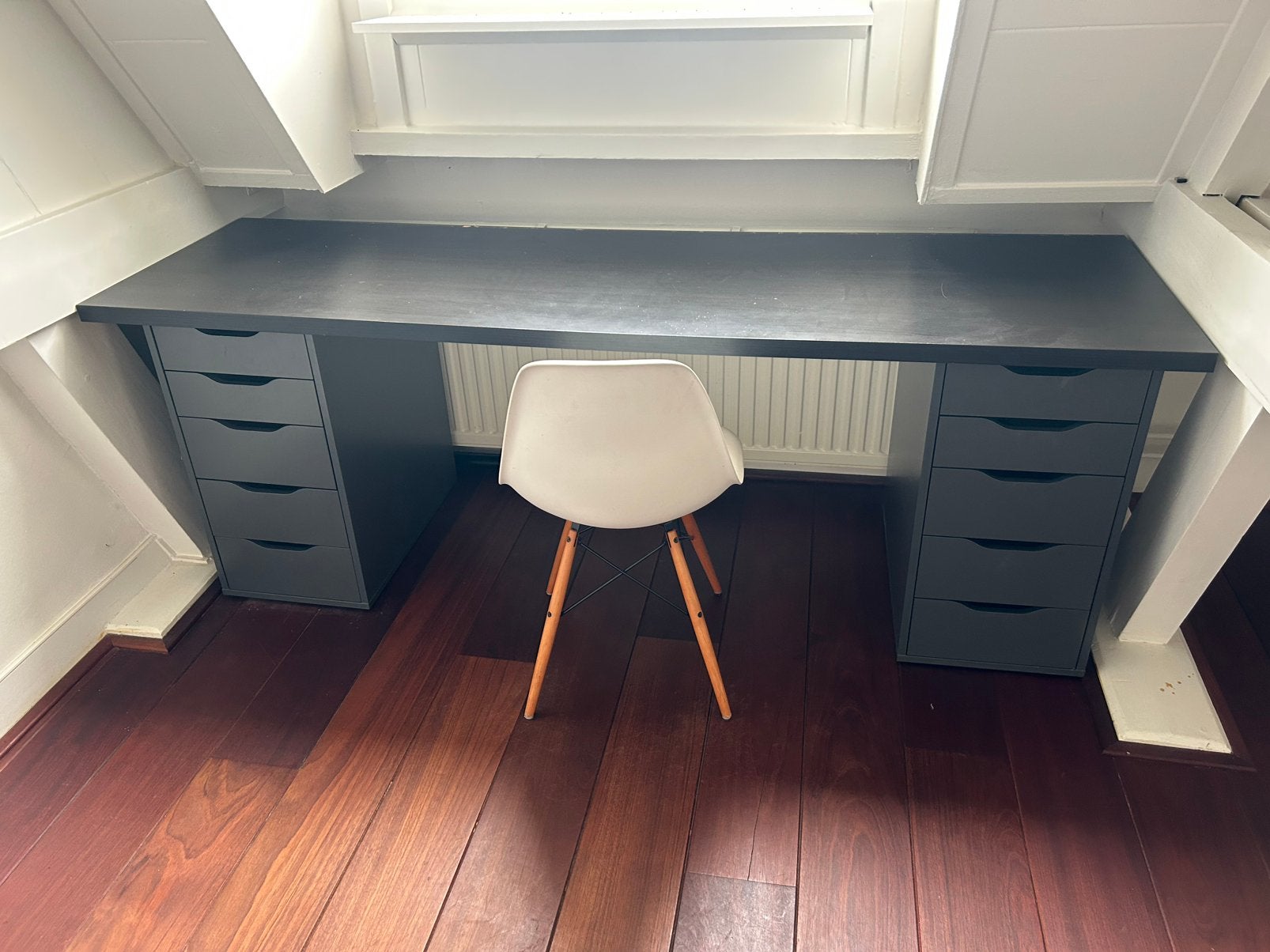 Bureau, Ophalen, Hout, Schoolbureau, Zo goed als nieuw