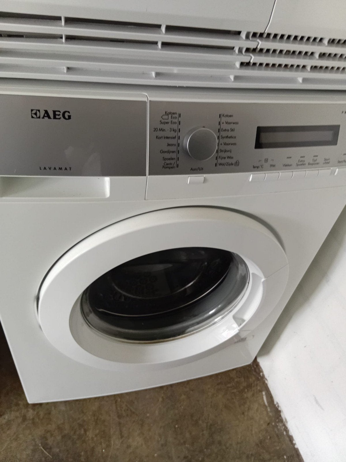 setje wasmachine en condensdroger AEG, Witgoed en Apparatuur, 6 tot 8 kg, Ophalen of Verzenden, 1200 tot 1600 toeren, Minder dan 85 cm