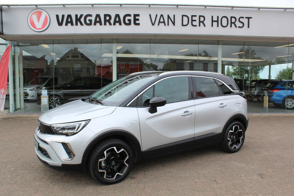 Opel Crossland 1.2-110pk Turbo 'Elegance'. Mooie en luxe hoo, 12 maanden, Gebruikt, Zwart, 1199 cc