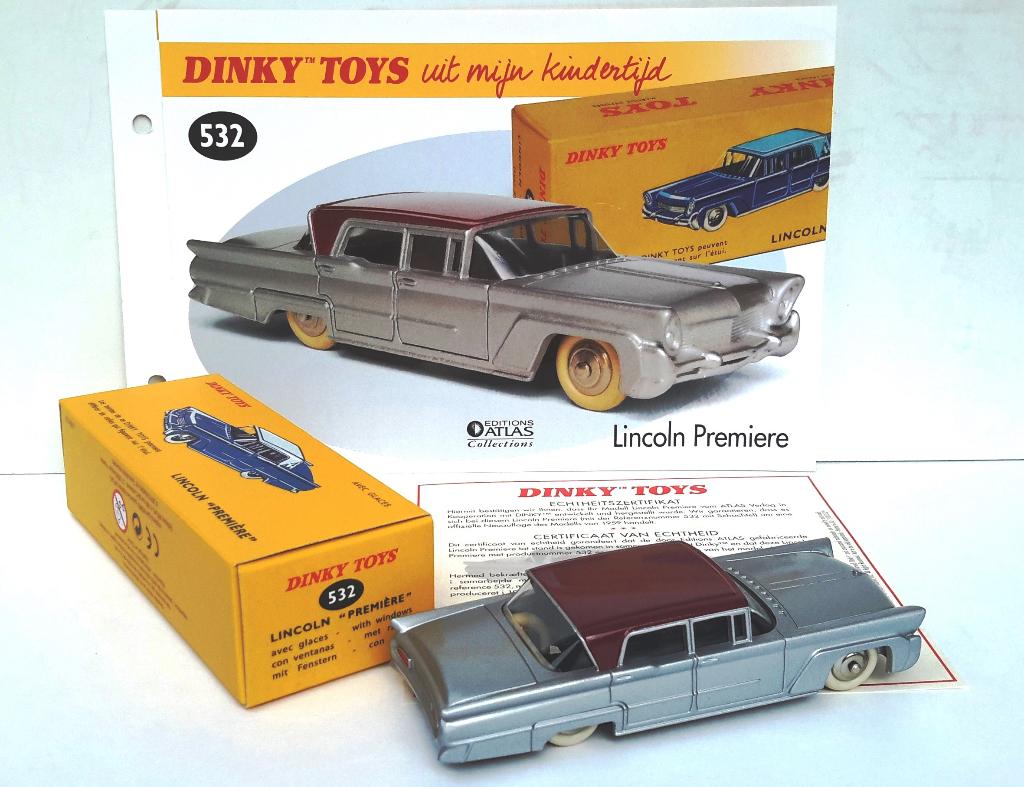 Dinky Toys Atlas #532, Lincoln Premiere, Hobby en Vrije tijd, Modelauto's | 1:43, Ophalen of Verzenden, Nieuw, Auto, Dinky Toys