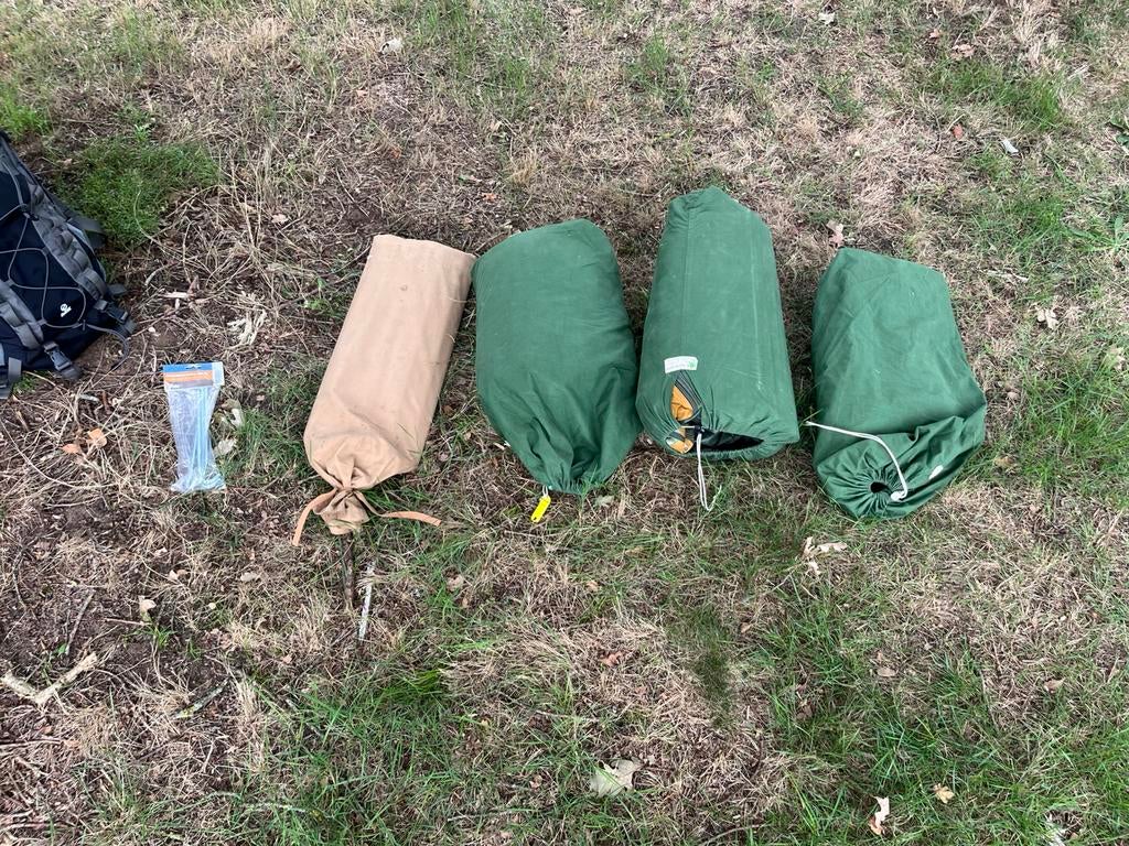Slee 4p gezinstent Vergrote Kluiver, Ophalen, Gebruikt