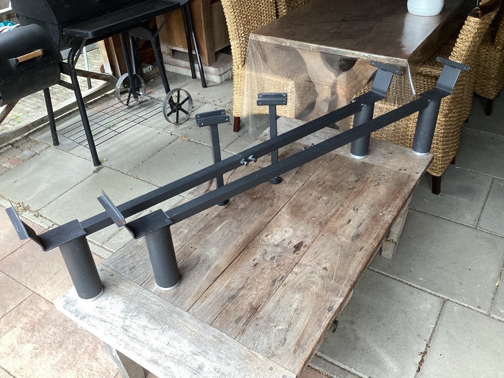 Bed onderstel, Ophalen, Gebruikt, Tweepersoons, 180 cm