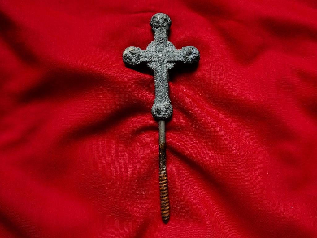 2 Grafkist handgrepen met 1 grafkistsluiting Memento Mori, Antiek en Kunst, Ophalen of Verzenden
