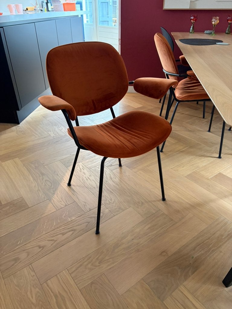 Eettafelstoelen (x4), Huis en Inrichting, Stoelen, Ophalen, Gebruikt, Overige kleuren, Stof
