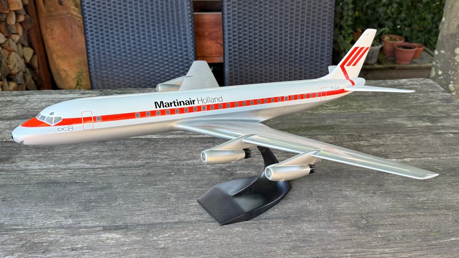 Martinair DC-8 metalen Verkuyl schaal 1/72, Ophalen, Zo goed als nieuw, Schaalmodel
