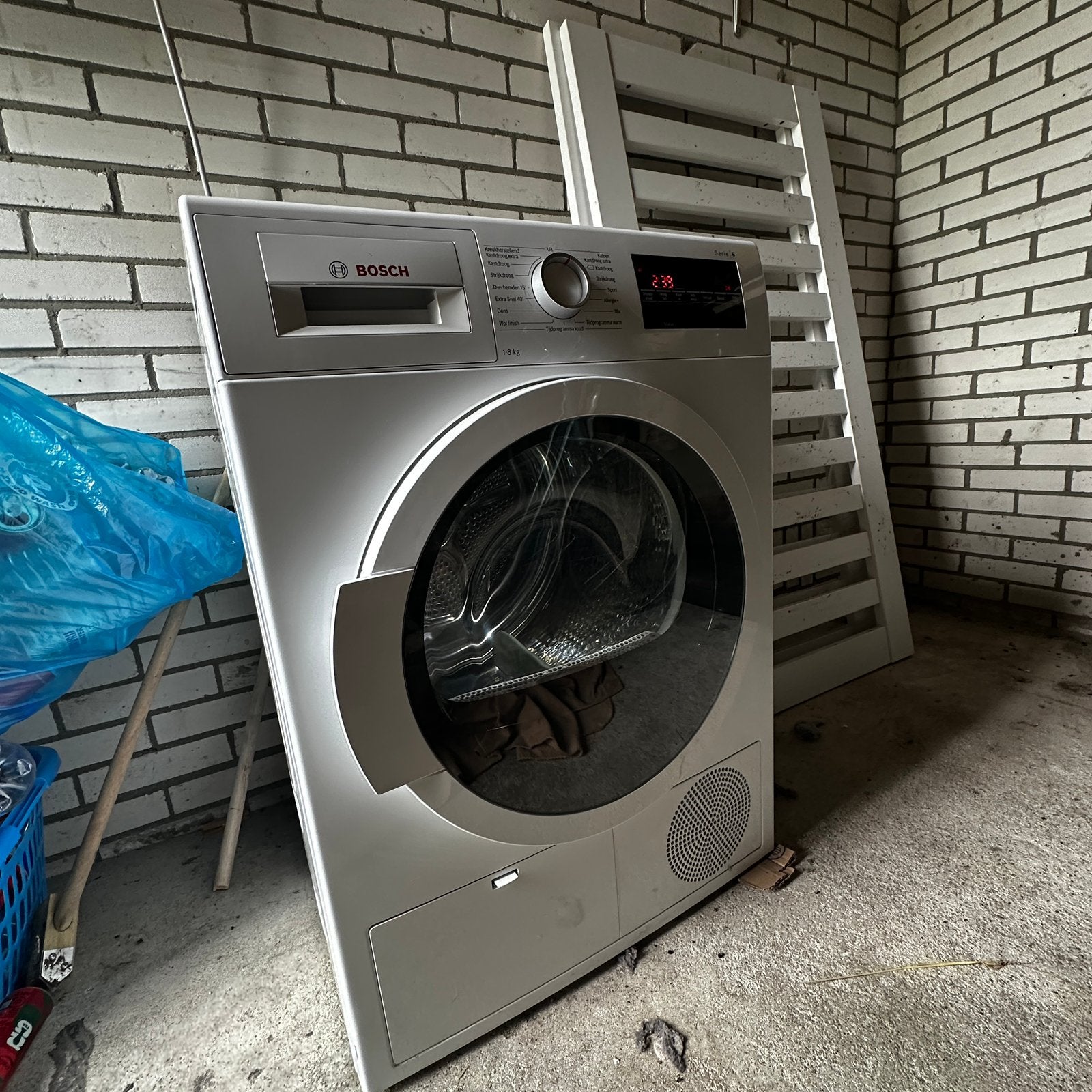 Bosch WTG86400NL Serie 6 Condensdroger 8 kg, 6 tot 8 kg, Ophalen, Zo goed als nieuw, Minder dan 85 cm