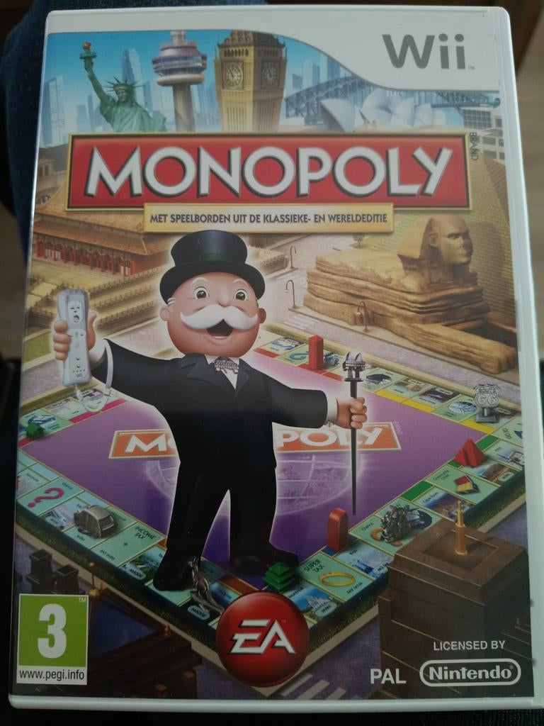 Monopoly Wii - Klassieke & Wereldeditie, Spelcomputers en Games, Games | Nintendo Wii, Gebruikt, Overige genres, 3 spelers of meer