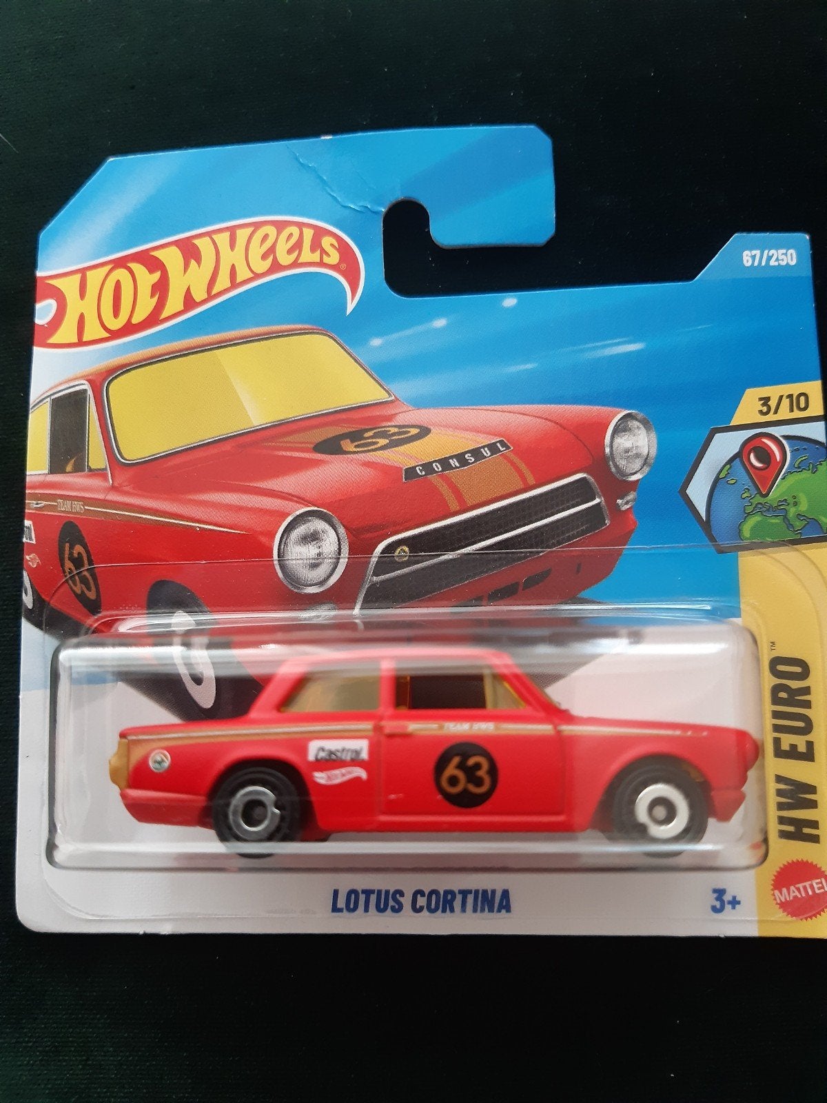 Hotwheels Lotus Cortina. Korting, Ophalen of Verzenden, Zo goed als nieuw, Auto