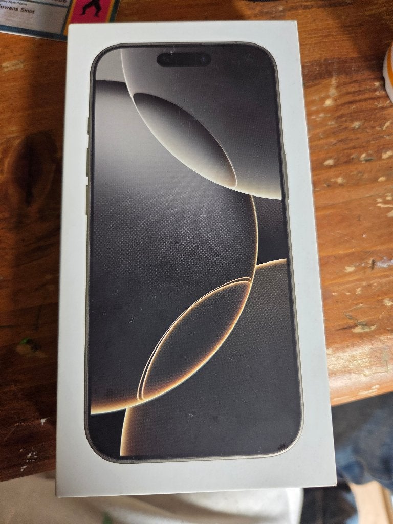 Originele iPhone 16 Pro doos (Natural Titanium, 128GB), Ophalen, Zo goed als nieuw, Overige typen, Apple