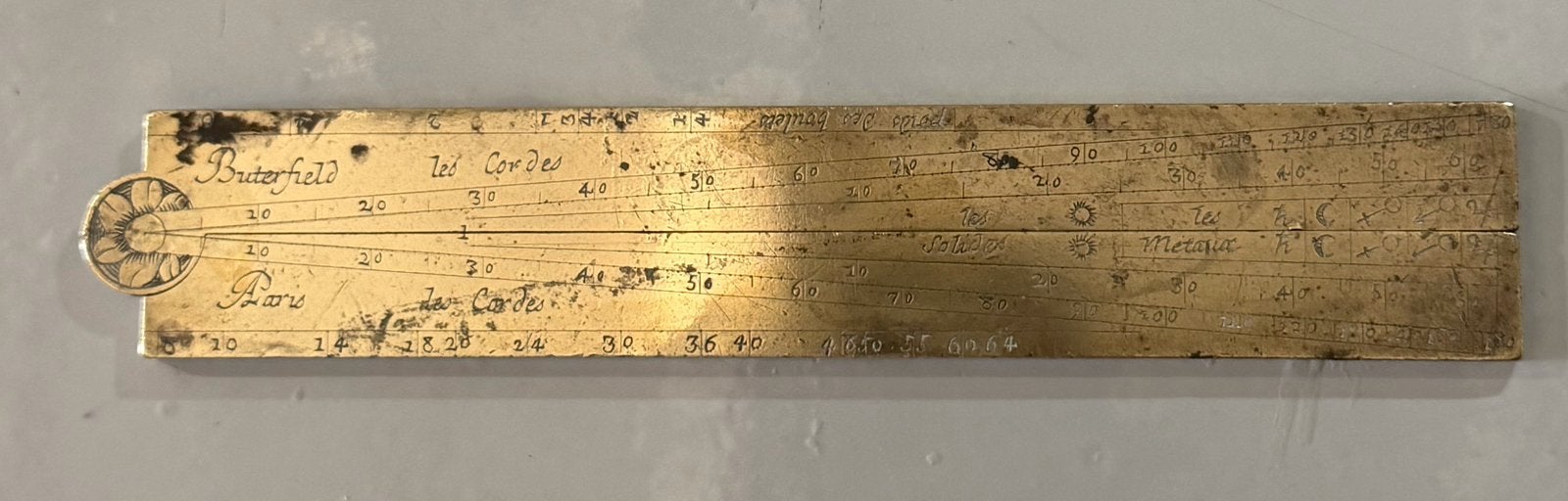 17e-eeuwse Lineaal Buterfield Paris, Antiek en Kunst, Verzenden