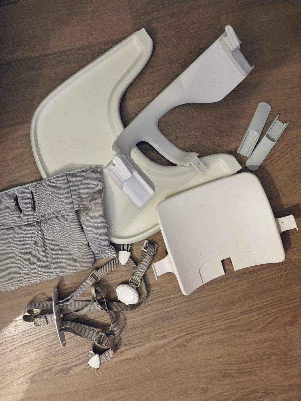Stokke Tripp Trapp set met accessoires, Ophalen, Gebruikt, Meegroeistoel, Afneembaar eetblad