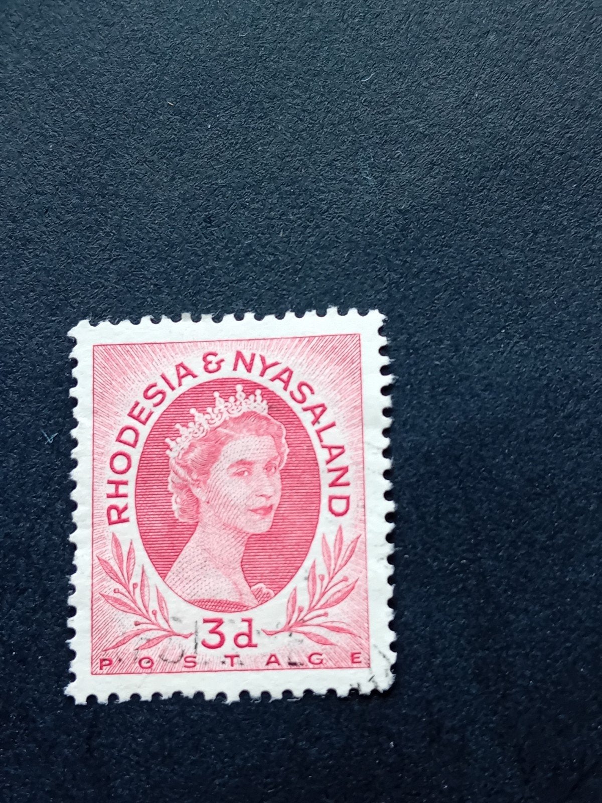 Postzegel Rhodesië & Nyasaland Koningin Elizabeth II, Ophalen of Verzenden, Overige landen