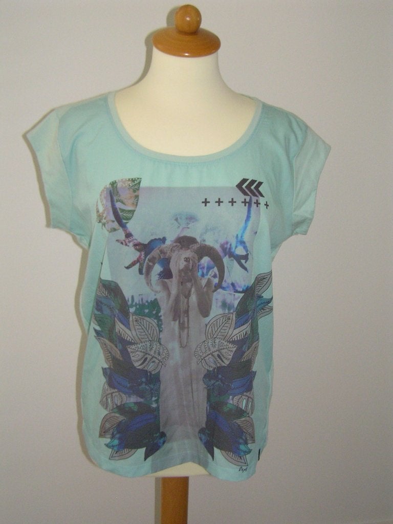 Mooie zacht groene Dept top maat XS., Kleding | Dames, Nieuw, Ophalen of Verzenden, Korte mouw, Maat 34 (XS) of kleiner