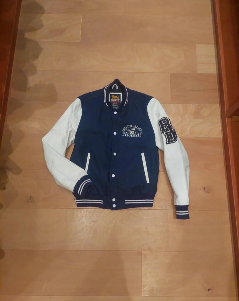 Baseball jack Marine blauw Maat S, Rivaldi, Blauw, Ophalen of Verzenden, Zo goed als nieuw