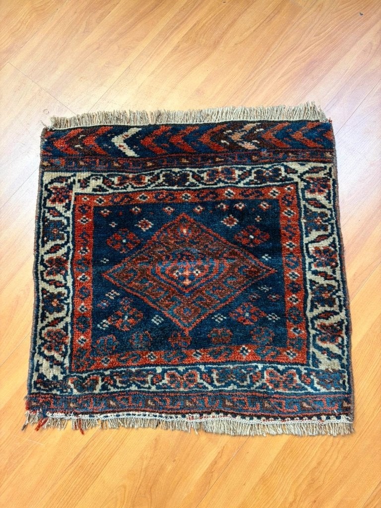 Handgemaakt Oosters tapijtje 53/54cm, Ophalen of Verzenden