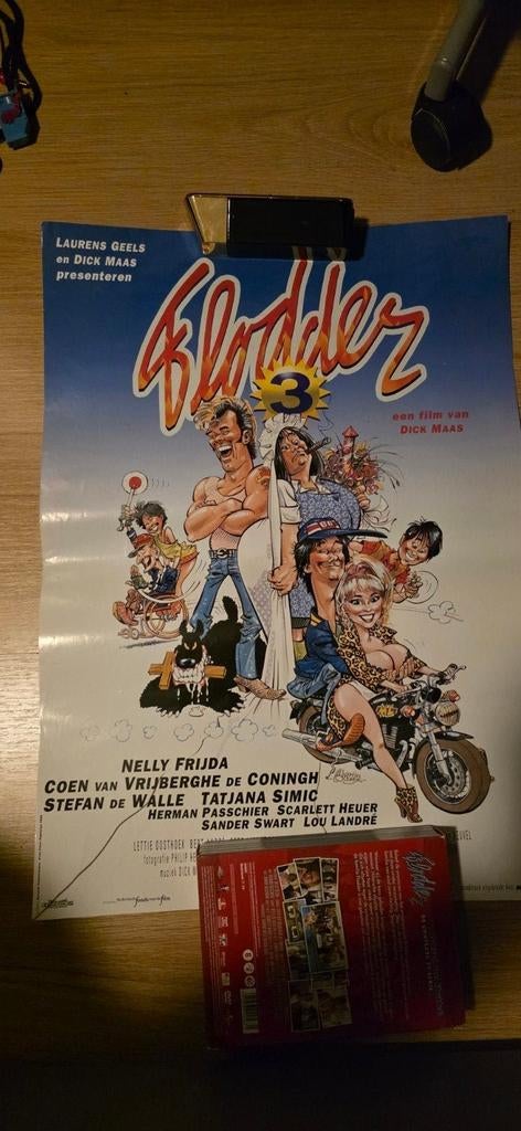 Originele Flodder 3 Filmposter, Verzamelen, Posters, Ophalen of Verzenden, A1 t/m A3, Film en Tv, Rechthoekig Staand