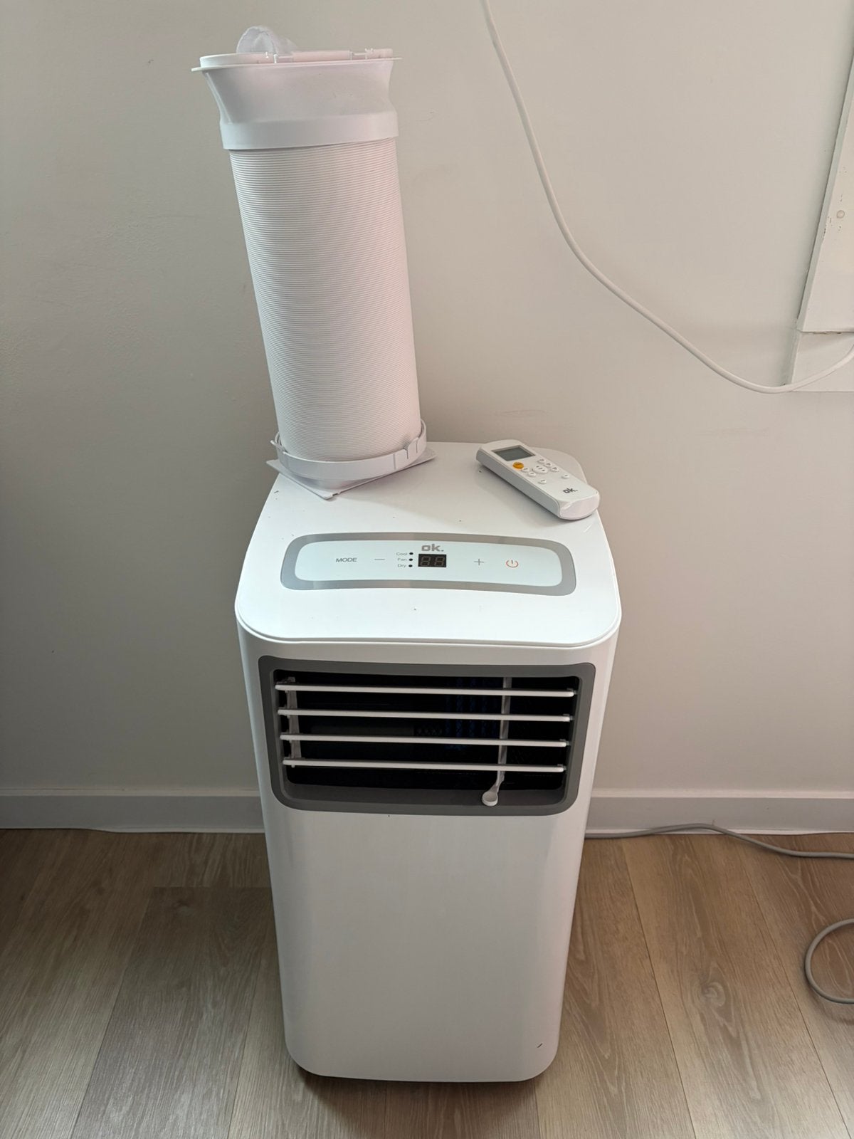 Airco OK OAC 7022 - 67m3 - 7000 BTU/h, 3 snelheden of meer, Ophalen of Verzenden, Zo goed als nieuw, Afstandsbediening