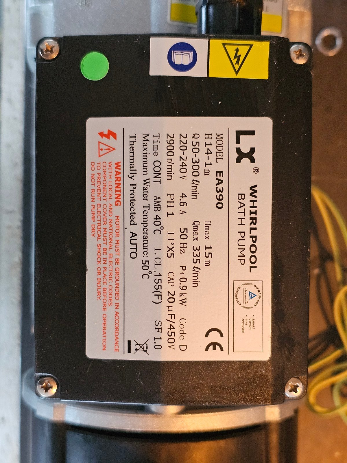 LX Whirlpool EA390 Badpomp - Zo goed als nieuw, Ophalen, Zo goed als nieuw