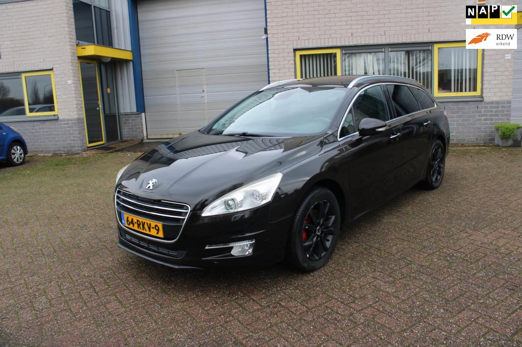 Peugeot 508 SW 1.6 THP Allure | full options | pano | xenon, Euro 5, Zwart, Bruin, Automatische klimaatregeling