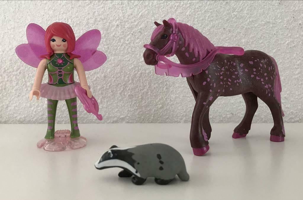 Playmobil 5449, Fee Surya met Ruby-paard., Ophalen of Verzenden, Gebruikt
