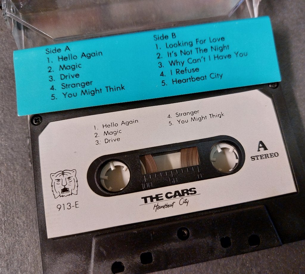 The Cars CASSETTE Singapore Heartbeat City incl. Drive, Gebruikt, The Cars, Verzenden, 1 bandje