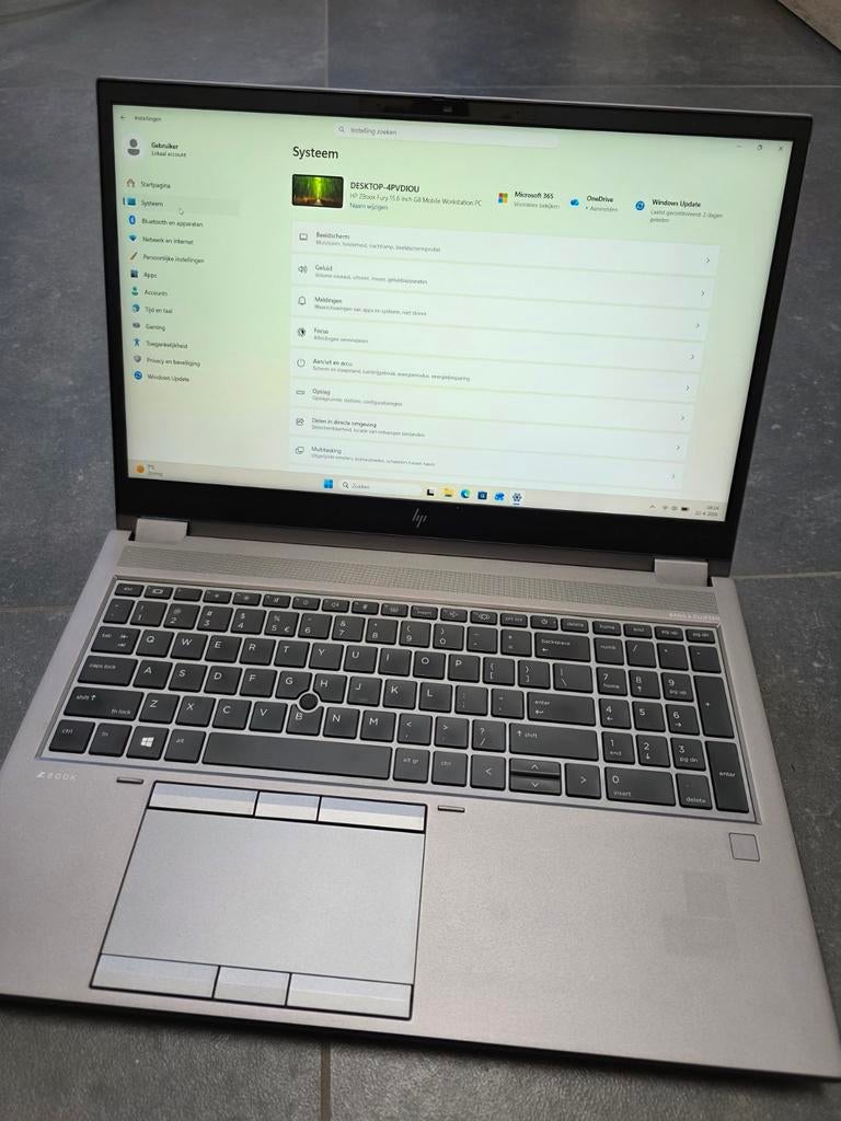 HP zbook Fury G8 15,6inch, Computers en Software, 2 tot 3 Ghz, 15 inch, Ophalen of Verzenden, Zo goed als nieuw