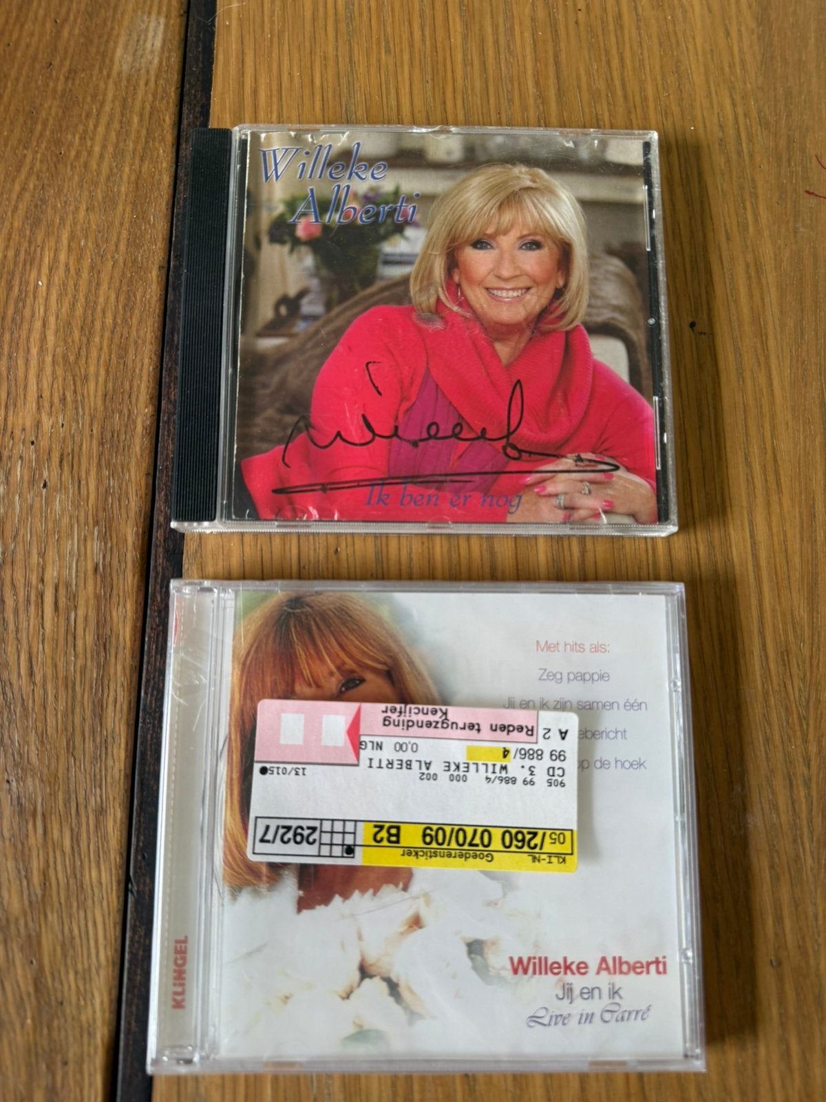 Willeke Alberti cds gesigneerd, Ophalen of Verzenden, Levenslied of Smartlap, Gesigneerd, Nieuw in verpakking