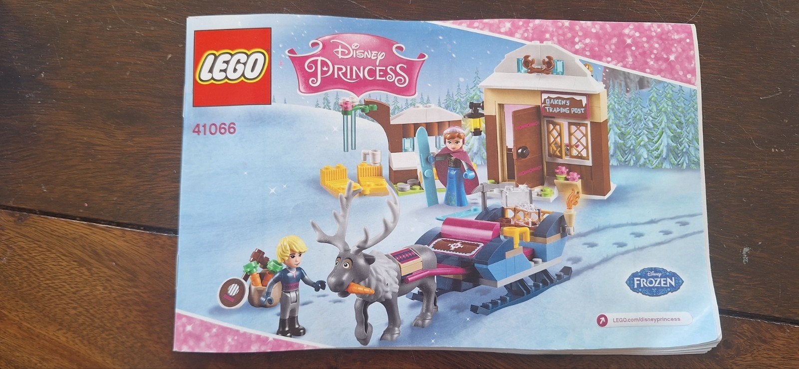 Lego Disney Princess 41066 Anna & Kristoff's Slede Avontuur, Compleet, Lego, Ophalen of Verzenden, Zo goed als nieuw