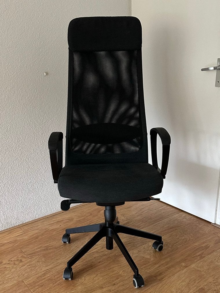 IKEA Markus Bureaustoel - Zwart, Zo goed als nieuw, Huis en Inrichting, Bureaustoelen, Ophalen, Zwart, Zo goed als nieuw, Bureaustoel