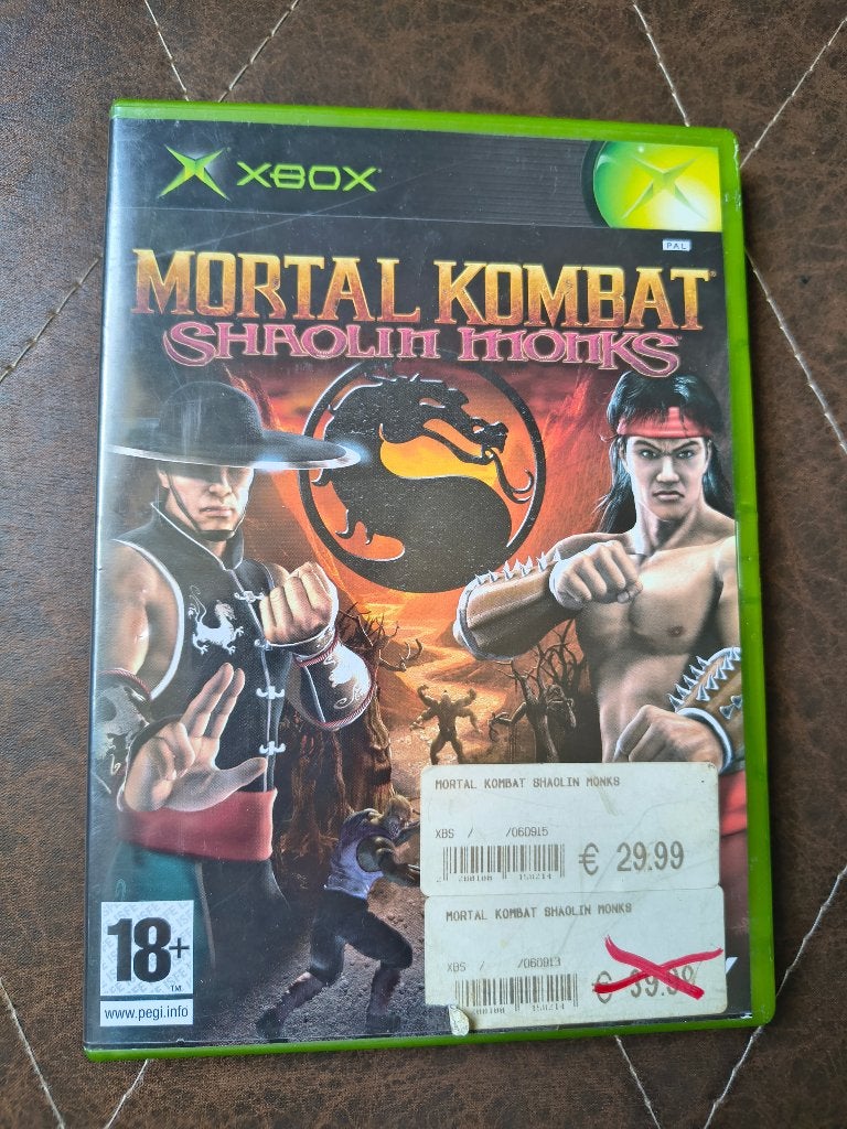 Mortal Kombat: Shaolin Monks voor OG XBOX, Gebruikt, Vanaf 18 jaar, Vechten, Verzenden