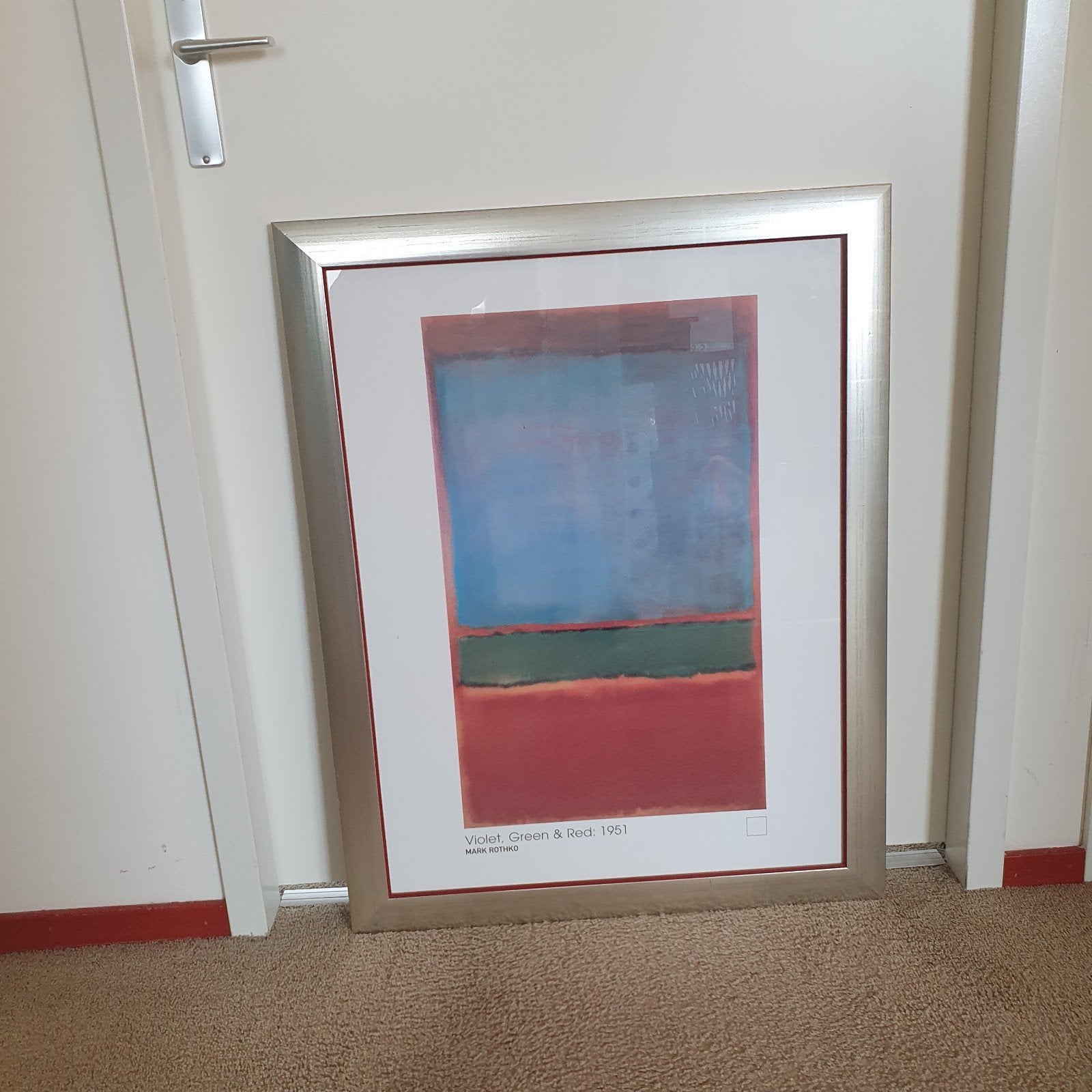 Wanddecoratie van Mark Rothko, Violet, Green&Red, 70x90cm, Ophalen, Ingelijst