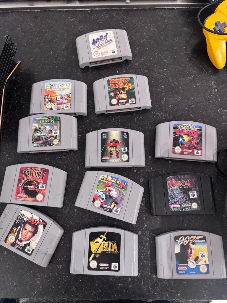 12 topspellen Nintendo 64 - Klassieke collectie N64, Gebruikt, Overige genres, Eén computer, Ophalen of Verzenden